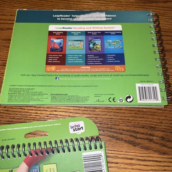 LeapFrog Leap Tag Reader Green Stylus Pen 21301 Lot w/ Books Reading Adventure + - Picture 7 of 9
